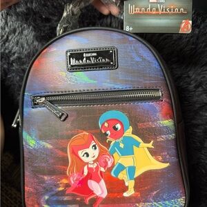 Loungefly Marvel WandaVision Backpack - Red, Blue, Yellow